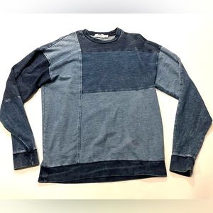 Topman Patchwork Sweater - Medium
